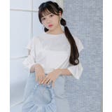 肩あきロゴ刺繍Tee | RETRO GIRL | 詳細画像6 