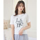 WHT2 | うねうねロゴ刺繍TEE | RETRO GIRL