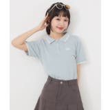 BLU1 | マーク刺繍カノコポロ | RETRO GIRL