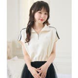 WHT4 | ノースリハーフZIPCT | RETRO GIRL