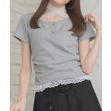 GRY1 | 裾フリルドッキングTEE | RETRO GIRL