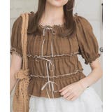 BRN0 | リボン切替レースBL | RETRO GIRL