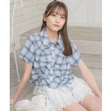 チェックドロストショートSH | RETRO GIRL | 詳細画像1