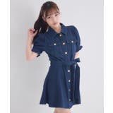 リボンデニムミニワンピース | RETRO GIRL | 詳細画像12 