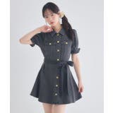 リボンデニムミニワンピース | RETRO GIRL | 詳細画像7 