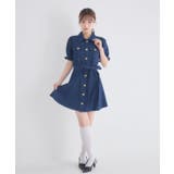 リボンデニムミニワンピース | RETRO GIRL | 詳細画像8 