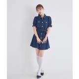 リボンデニムミニワンピース | RETRO GIRL | 詳細画像9 