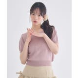 ロゴ刺繍パフ袖ニット | RETRO GIRL | 詳細画像10
