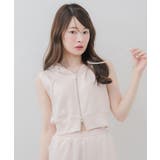 【セットアップ対応】BIGリボン付ZIPベスト | RETRO GIRL | 詳細画像5 