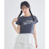 リボン付ロゴTシャツ | RETRO GIRL | 詳細画像3