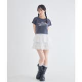 リボン付ロゴTシャツ | RETRO GIRL | 詳細画像7