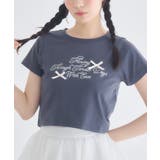 GRY2 | リボン付ロゴTシャツ | RETRO GIRL