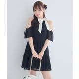 肩開きティアードミニワンピース | RETRO GIRL | 詳細画像16 