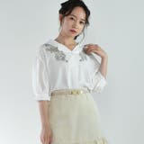 ホワイト | ◎Emsexcite◎ 刺繍開襟SH | RETRO GIRL