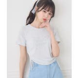 P/WHT | ビジューロゴドロストTEE | RETRO GIRL