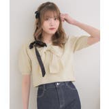 WHT4 | BIGリボンパフ袖NT | RETRO GIRL