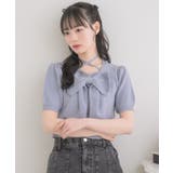 BLU0 | BIGリボンパフ袖NT | RETRO GIRL