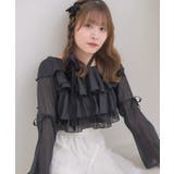 BLK1 | レースタイ付ティアードBL | RETRO GIRL