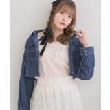 BLU5 | リボン付デニムSH | RETRO GIRL