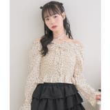 P/PPL | レースアップオフショルBL | RETRO GIRL