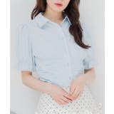 BLU0 | ウエストシャーリングシャツ | RETRO GIRL