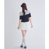 バラチョーカーつきフリルカットソー | RETRO GIRL | 詳細画像4 