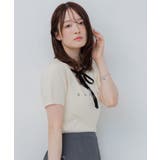 リボンつきロゴ刺繍ニットプルオーバー | RETRO GIRL | 詳細画像20