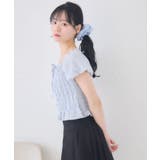 コットンレースシャーリングブラウス | RETRO GIRL | 詳細画像3