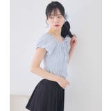 コットンレースシャーリングブラウス | RETRO GIRL | 詳細画像5
