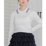 WHT4 | WラインケーブルポロNT | RETRO GIRL