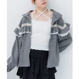 P/GRY | レースフリルワッフルBZ | RETRO GIRL