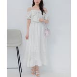 P/WHT | BIGリボンロングOP | RETRO GIRL
