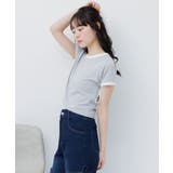 袖リボンビジューロゴTEE | RETRO GIRL | 詳細画像24