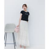 袖リボンビジューロゴTEE | RETRO GIRL | 詳細画像4