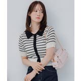襟付きスカシ編みニット | RETRO GIRL | 詳細画像12