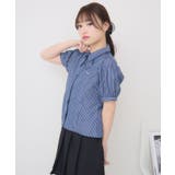 リボンカラーパフ袖ブラウス | RETRO GIRL | 詳細画像9 