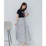 【セットアップ対応】チェック柄裾フリルロングSK | RETRO GIRL | 詳細画像10 