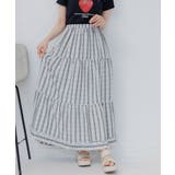 【セットアップ対応】チェック柄裾フリルロングSK | RETRO GIRL | 詳細画像2 