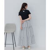 【セットアップ対応】チェック柄裾フリルロングSK | RETRO GIRL | 詳細画像9 