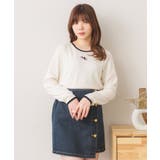 WHT2 | 刺繍テレコ長袖CT | RETRO GIRL