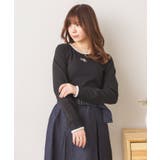 BLK1 | 刺繍テレコ長袖CT | RETRO GIRL