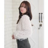 WHT2 | シャイニーフェザーCTカーデ | RETRO GIRL