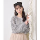 BLU0 | シャイニーフェザーCTカーデ | RETRO GIRL