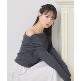 GRY2 | リボン付きオフショルCT | RETRO GIRL