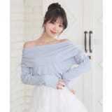 BLU0 | リボン付きオフショルCT | RETRO GIRL