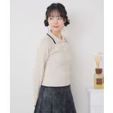 襟バイカラーリブNTPO | RETRO GIRL | 詳細画像7 