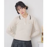 WHT4 | 襟バイカラーリブNTPO | RETRO GIRL