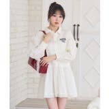 WHT4 | 裾レースシャツOP | RETRO GIRL