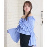 P/BLU | クロスフリルBL | RETRO GIRL