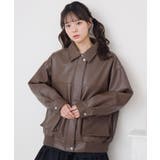 リボン刺繍FレザーJK | RETRO GIRL | 詳細画像14 